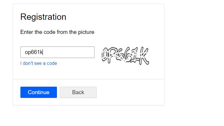 Create a Russian account without phone number 2021 5 Security code at the last step of creating a Russian account