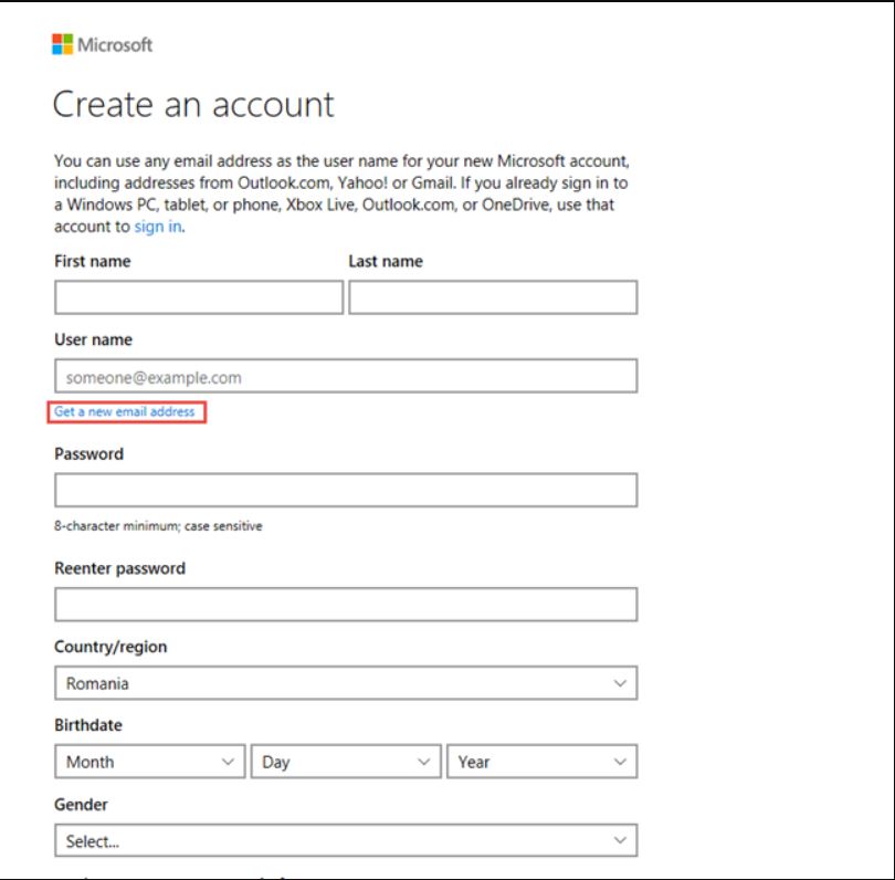 4. <br/>إنشاء حساب Microsoft خاص بك