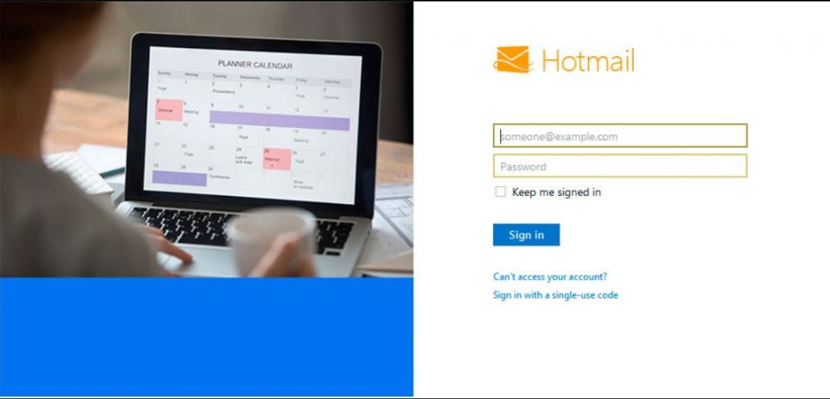 Hotmail sign in تسجيل دخول